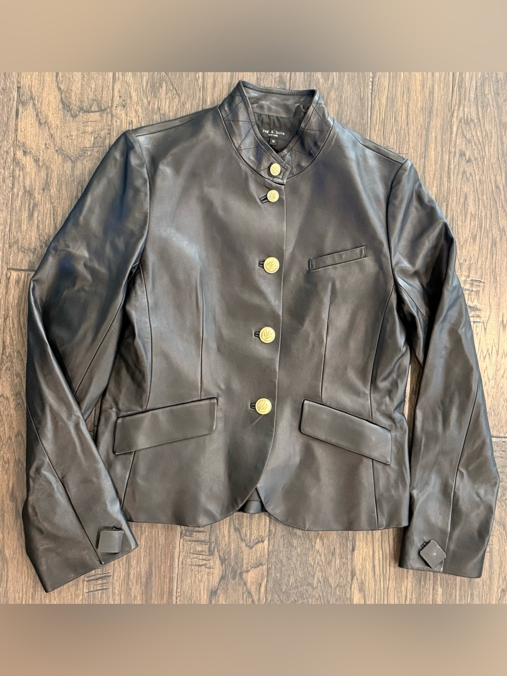 rag & bone Sadie Leather Blazer - Picture 5 of 7